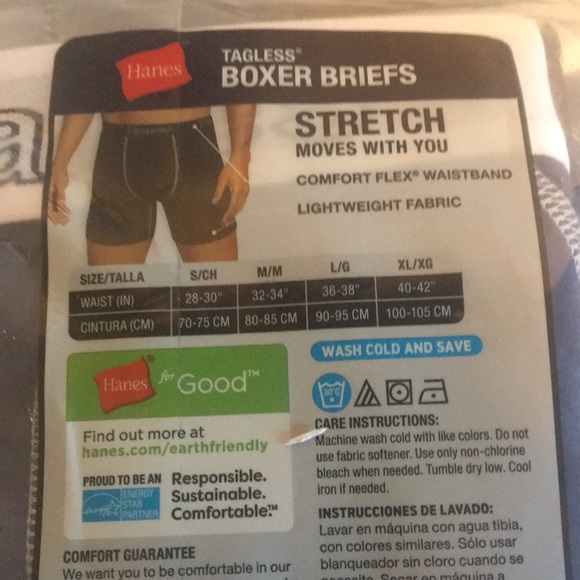 Hanes Boxer Briefs 3 pk XL New - Picture 4 of 5